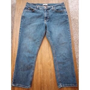 Dickies Skinny Stretch Dark Wash Blue Denim Woman's Jeans Plus Size 16